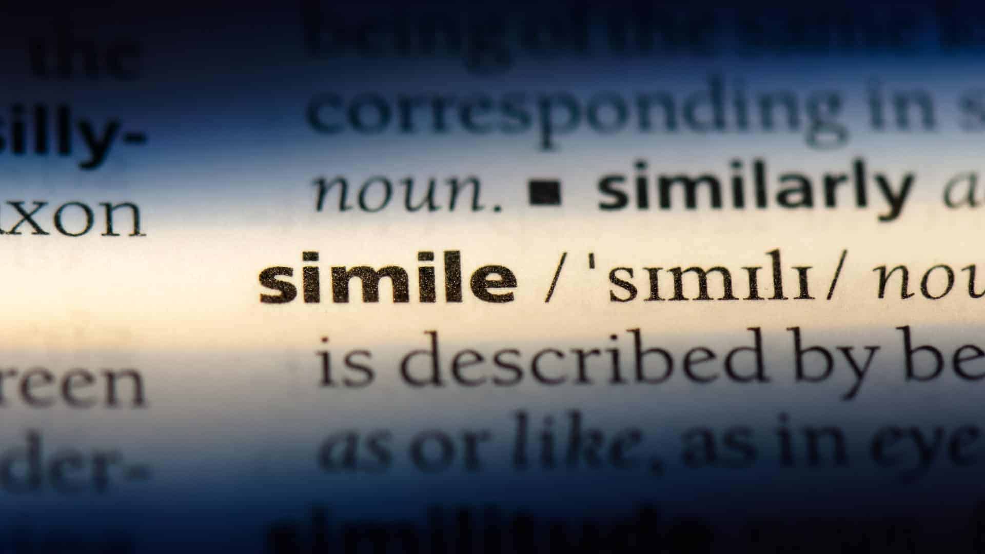 Simile Definition 101: Bold as Brass and Sweeter Than Sugar