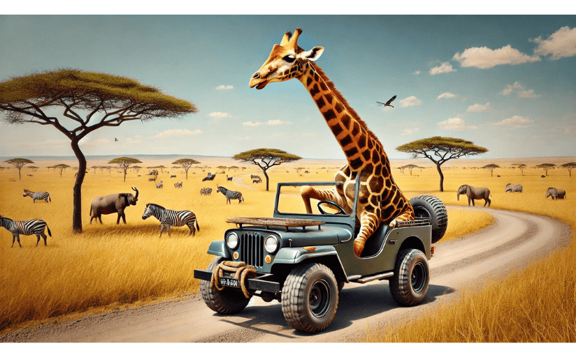 A giraffe driving in the Serengeti is one of my writing pet peeves