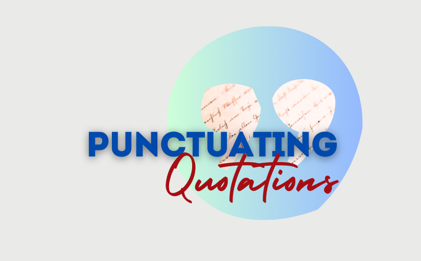 punctuating quotations