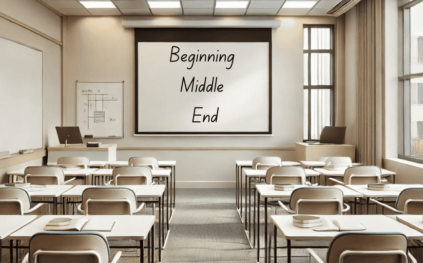 how to evaluate writing skills by looking at the beginning, middle and end of the piece