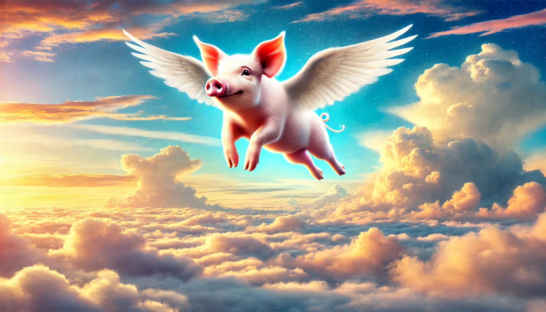 When pigs fly is a common example of hyperbole.