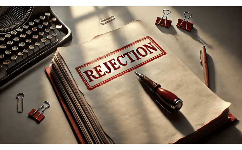 Use rejection letters as a source of fuel in overcoming writer's block