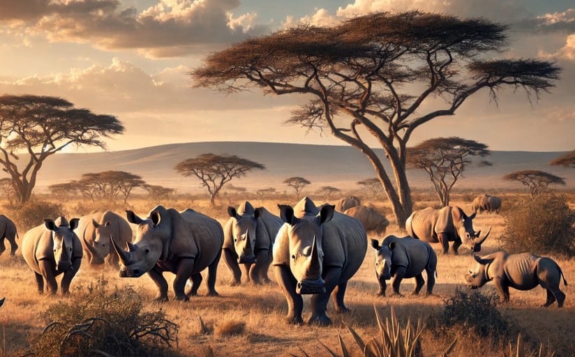 what is a group of rhinos called