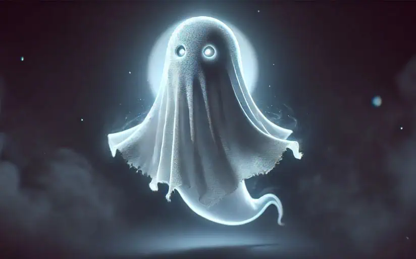 A character in a ghost story